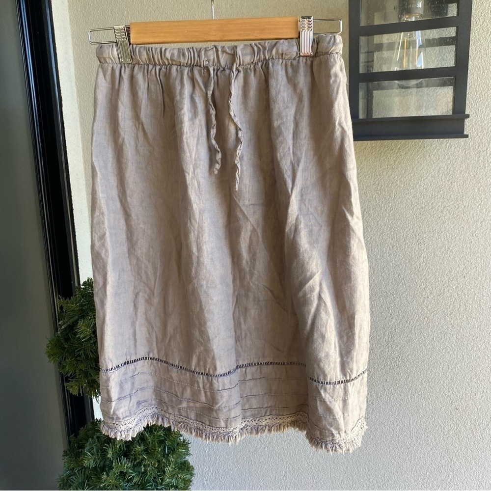 Italy made Linen Skirt Youth XL Cosmo